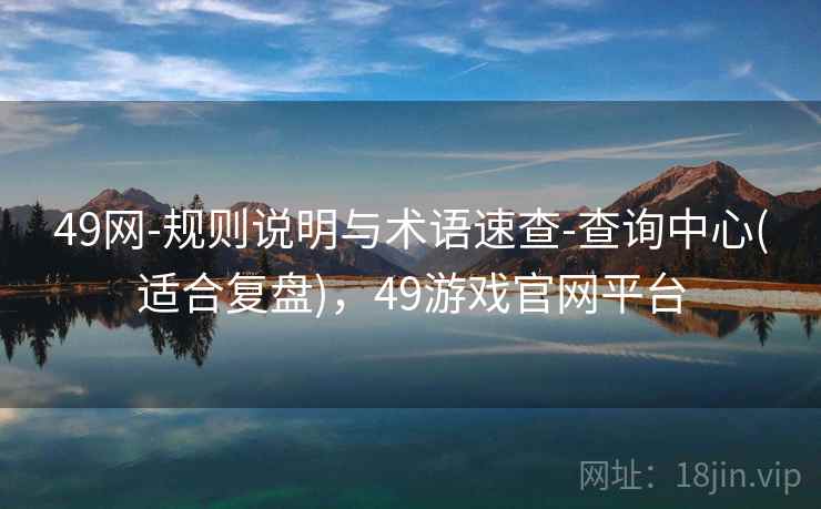 49网-规则说明与术语速查-查询中心(适合复盘)，49游戏官网平台